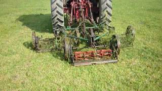 RANSOMES 3 GANG MOWER GRASS TOPPER [upl. by Akilaz29]