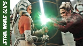 Ahsoka The White vs Shadow Morgan Elsbeth  Star Wars Clips [upl. by Madlen31]