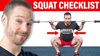 The Official Squat Form Checklist Are You Squatting Wrong [upl. by Hsiri280]