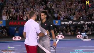 Wawrinka vs Djokovic Match point Australian Open 2014 [upl. by Minnaminnie]