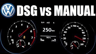 DSG vs Manual Transmission  Golf GTI Launch Control amp Acceleration [upl. by Guinn]