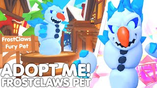 🎄HOW TO GET NEW FROSTCLAWS PET IN ADOPT ME❄️ALL NEW CHRISTMAS PETS ADOPT ME ROBLOX [upl. by Eustasius]