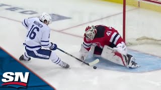 GOTTA SEE IT Mitch Marner Scores GORGEOUS Shorthanded Breakaway Goal vs Devils [upl. by Benedikt230]