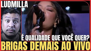 LUDMILLA CANTOU BRIGAS DEMAIS AO VIVO  VOCAL COACH REACTION [upl. by Chavez637]