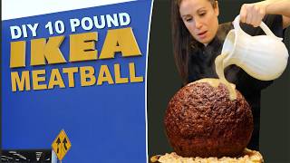 DIY 10 LB Giant IKEA Meatball [upl. by Adnahsat]