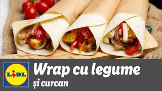 Wrap cu legume si curcan • reteta Bucataria Lidl [upl. by Toomay]