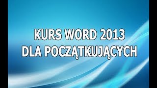 Kurs Word Dla Początkujących Jak Wstawić Spis Treści i Jak Używać Stylów [upl. by Ruprecht]