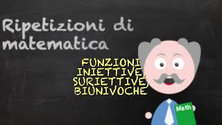 Funzioni iniettive suriettive biettive o biunivoche [upl. by Zumstein]