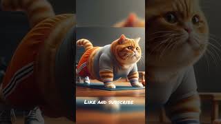 Fat cat lost weightcatvideos cat catshorts [upl. by Eednahs983]