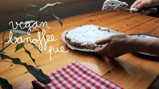 Vegan Banoffee Pie  Tarta Banoffee vegana [upl. by Brennen]