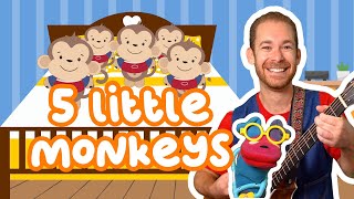 5 Little Monkeys Jumping on the Bed  Nursery Rhymes for Toddlers and Babies [upl. by Ekrub]