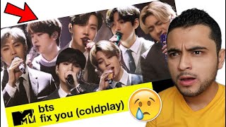 BTS  Fix You Coldplay Cover  MTV Unplugged  REACCIÓN [upl. by Gerty]