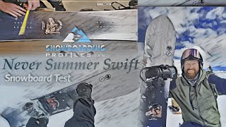 Never Summer Swift Snowboard Test [upl. by Erlene418]