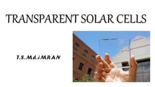 Transparent solar cells [upl. by Emmalee]