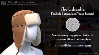 How to Make Sheepskin Ushanka Hats with Kit Patterns Shearling Hat Pattern and Tutorial [upl. by Sidalg]