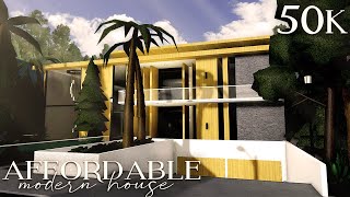 Bloxburg 50k Affordable Modern Mansion  Roblox  Speedbuild [upl. by Champaigne]