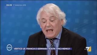 Omnibus  Vertice UE Francia e Germania nostri amicinemici Puntata 17092016 [upl. by Norga]