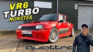 THE QUATTRO 4WD VR6 TURBO RENAULT 5 FROM HELL [upl. by Hnid]