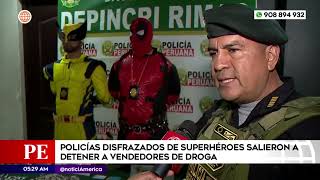 Policías disfrazados de superhéroes detienen a clan familiar [upl. by Ihsorih414]