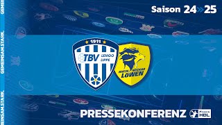 Pressekonferenz TBV Lemgo Lippe  RheinNeckar Löwen 271024 [upl. by Lasonde655]