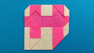 【折り紙】『サ』の折り方 カタカナ ☆Origami☆ Folding paper into the figure of 『サsa』 of the quotkatakanaquot [upl. by Oluas]