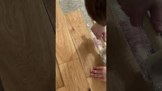 Watch the Perfect Fit Natural Brushed Oiled Oak Engineered Wood Float Installation [upl. by Atrim433]