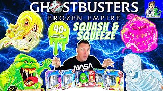 GHOSTBUSTERS The Frozen Empire Squash amp Squeeze Slimer and Figures [upl. by Nylyrehc]