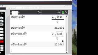 Beschreibende Statistik mit dem TI NSpire CX CAS [upl. by Rehctaht]
