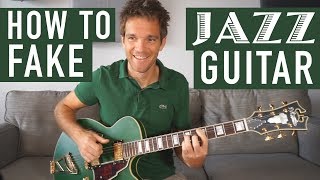 How to Fake Jazz Guitar [upl. by Nnylg]