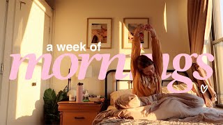 A WEEK OF MORNING ROUTINES  as a fulltime content creator living in NYC [upl. by Zadoc]