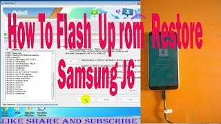 Flash rom restore Samsung J6 SMJ600G with odin3 tool  Up rom smartphone [upl. by Laaspere]