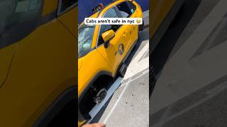 Yellow Cab Wheels Stolen 🫣 nyc police cops [upl. by Fair]