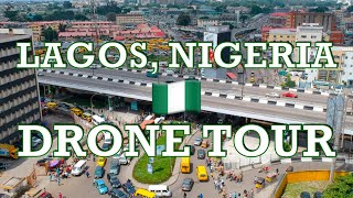 MEGACITIES  Lagos Nigeria Africa  Drone Tour  City Drone Footage [upl. by Ivanna]