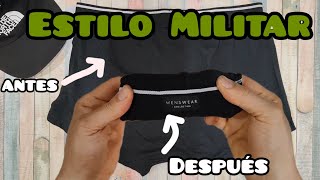 Como doblar ropa interior estilo militar para mochila de travesía supervivencia viajeMUY FACIL [upl. by Anisamoht902]