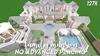 No advanced placing family mansion  Bloxburg speedbuild [upl. by Vitkun994]