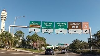 Driving around Orlando International Airport HD [upl. by Ecart]