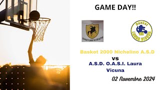 Basket2000NICHELINO ASD vs ASD OASI Laura Vicuna FIPUnder 17 SIlverGirone E [upl. by Waylin]