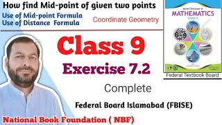 Class 9 Exercise 72 NBF Maths Ex 72 Class 9th federal board FBISE Math national Book foundation [upl. by Connelley]