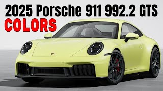 New 2025 Porsche 911 992 2 GTS Colors [upl. by Pelmas]