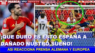 🔥 ASI REACCIONA PRENSA ALEMANA y EUROPEA a VICTORIA de ESPAÑA vs ALEMANIA EUROCOPA 2024 [upl. by Nerrag941]