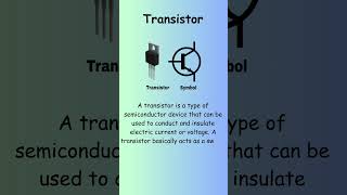 What is a Transistor The Building Block of Electronics [upl. by Ssalguod]