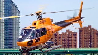 Airbus Helicopters H125 AS350 B2  Startup Takeoff and Landing at London Battersea Heliport [upl. by Hgielsel56]