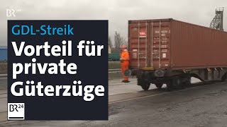 Bei GDLStreik Freie Fahrt für private Güterzüge  BR24 [upl. by Murat]