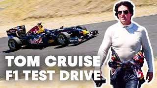 Tom Cruise test drives Red Bull Racing F1 car [upl. by Lainad]