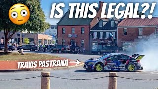 Travis Pastrana DRIFTED His RACE CAR Through My Hometown Gymkhana 11 [upl. by Oinolopa79]