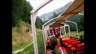 Trenino Rosso del Bernina o Bernina Express Red Train PoschiavoMorteratsch Giovedì 30082012 [upl. by Allyn944]