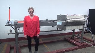 Waterlink Plate and Frame Filter Press Demonstration [upl. by Eugnimod]