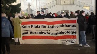 Bonn 100122 Gegendemo mit ANTIFA Zwischenfall 4k [upl. by Alaster]