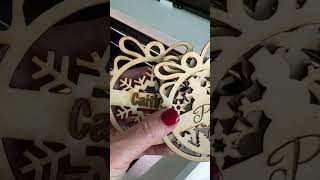 xTool M1 Laser Cut Christmas Ormanents xtool xtoolm1 lasercutting [upl. by Brendon]