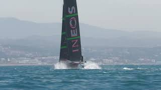 Cup Spy Highlights INEOS Britannia  AC75  Day 6  May 4 2024  Barcelona [upl. by Lauryn101]